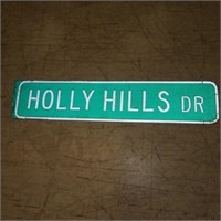 Aluminum HOLLY HOLLS DR Sign