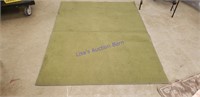 Green outdoor rug