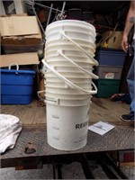 a tower of buckets