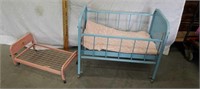 Vintage baby doll beds
