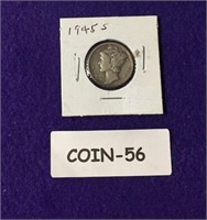 1945-S MERCURY DIME SILVER SEE PHOTO