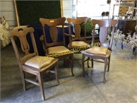 Oak Chairs, Bid x4
