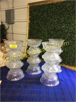 Cut Glass Vases, Bid x4