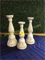 Tabletop Candleholders(approx 3)