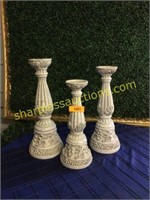Tabletop Candleholders(approx 3)