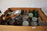 box lot canning jars/ bottles