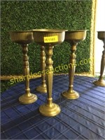 Brass finish Tabletop Décor, Bid x 4