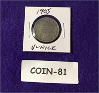 1905 V NICKLE SEE PHOTO