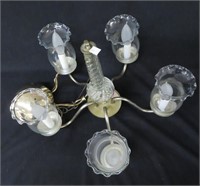 Ceiling light Fixture w/5 lights -as is