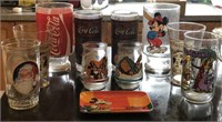 Coca-Cola, Disney & Flintstone Collector Cups