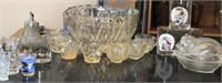 Vintage Punch Bowl, Norman Rockwell Glasses & more