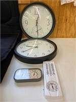Clocks, thermometer, Comfort monitor
