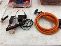 Battery charger, air pump