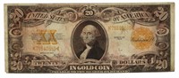 Series 1922 Large US $20.00 Gold Coin Note