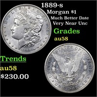 1889-s Morgan $1 Grades Choice AU/BU Slider