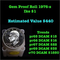 *Highlight* Gem Proof Roll Silver Ike $1 1976-s Bi