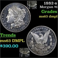 1882-s Morgan $1 Grades Select Unc DMPL