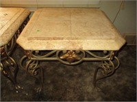 Resin Top & Iron End Tables