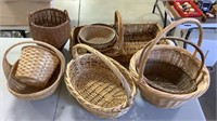 Lot of Assorted Wicker Baskets