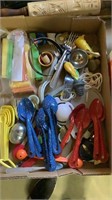 Lot of Utensils, Enameled Spoons, Etc