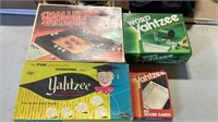 Lot of Vintage Yahtzee Games