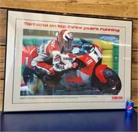 Framed Yamaha Racing Picture