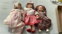 3 Plastic & Porcelain Baby Dolls- Gabbigale