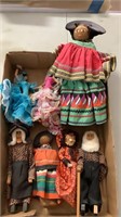 Lot of Assorted Handmade Dolls