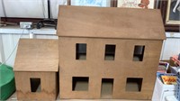 Wooden Play House & Garage