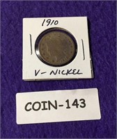 1910 V NICKLE  SEE PHOTOGRAPH