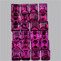 Natural Pinkish Purple Rhodolite Garnet 30 Pcs - F