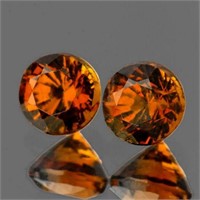 Natural Honey Yellow Mali Garnet Pair{Flawless-VVS