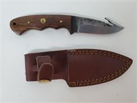 Fixed Blade Gut Hook/Hunting Knife W/Sheath