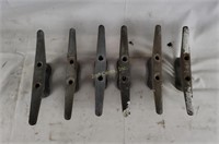 Lot Of 6 Smaller Size Rope Cleats