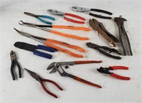 Pliers Lot - Needle Nose, Slip Joint, Wire Strip