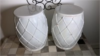 Set of 2 plant stands, 20” tall, 15” wide