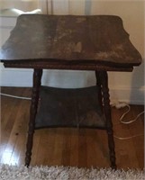 Vintage side table, needs some TLC, 24” x 24” x