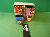 4 Stackable Trinket Boxes