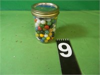 Pint Jar Of Marbles