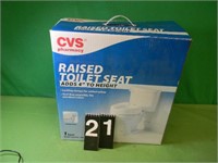 Raised Toilet Seat Adds 4"