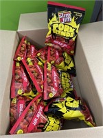 Slim Jim pork rinds - squealin hot - 12 2oz bags