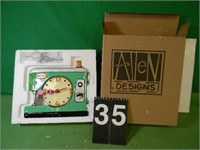 Sewing Machine Clock NIB