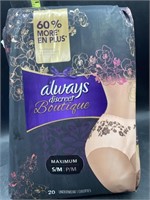 Always discreet boutique 20 pair underwear -