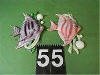 Vintage 1950'S Ceramic Wall Fish