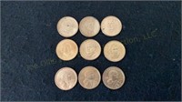 6 President Dollars & 3 Sacagawea Dollars