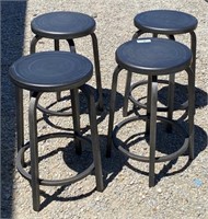 4 - Metal Industrial Stools