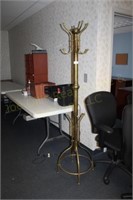 Brass Coat Rack 72” Tall