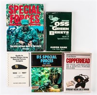 Lot fo Green Beret / Special Forces Books