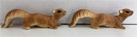 2 Vintage Artmark Squirrels Ceramic