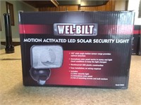 LED solar security light
